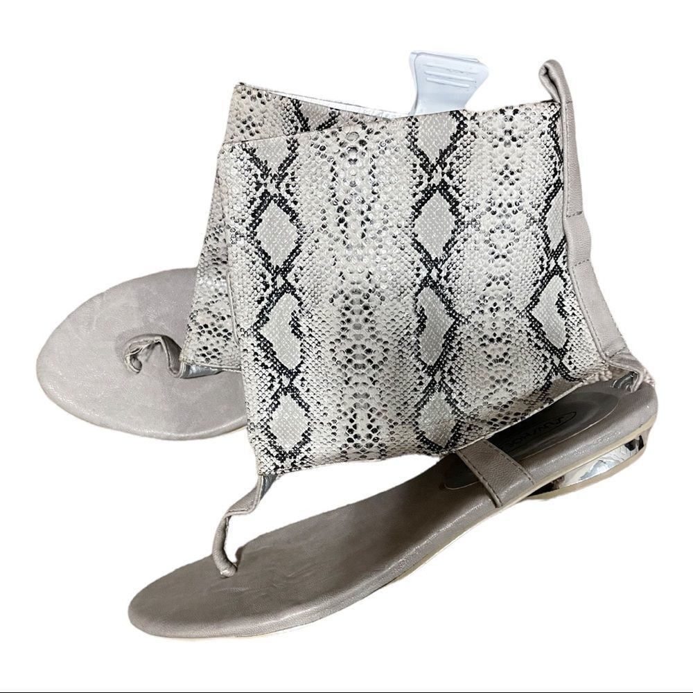 Size 6.5 Snakeskin Gladiator Style Sandals